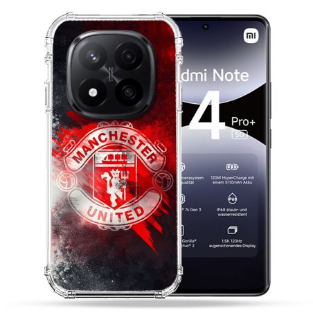 Coque Renforcée Pour Xiaomi Redmi Note 14 PRO PLUS 5G Foot Manchester United