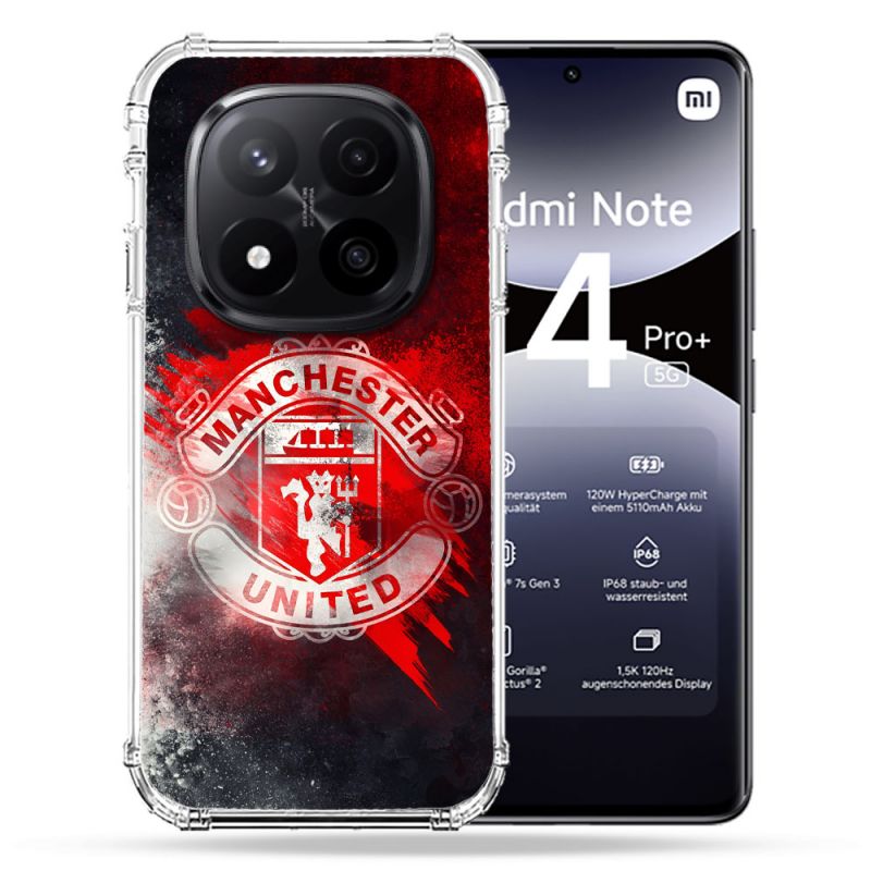 Coque Renforcée Pour Xiaomi Redmi Note 14 PRO PLUS 5G Foot Manchester United