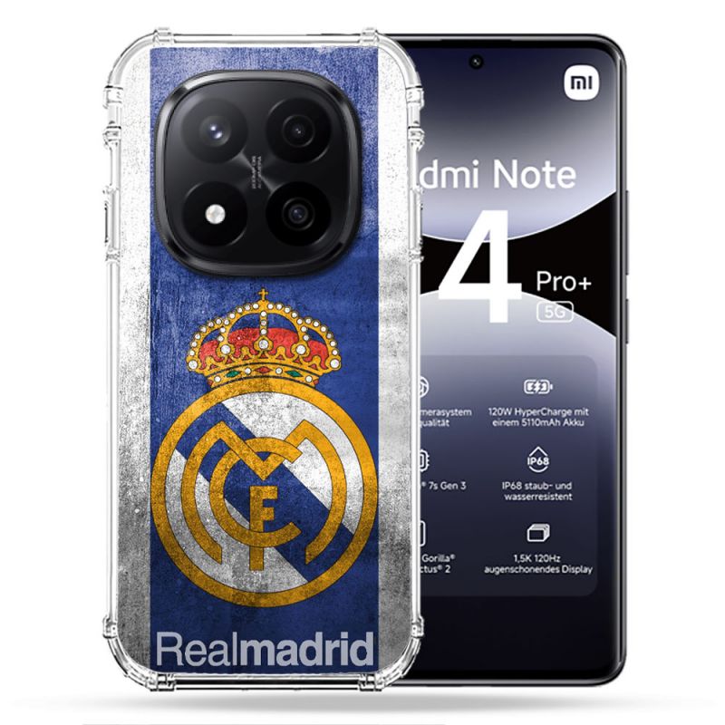Coque Renforcée Pour Xiaomi Redmi Note 14 PRO PLUS 5G Foot Real Madrid