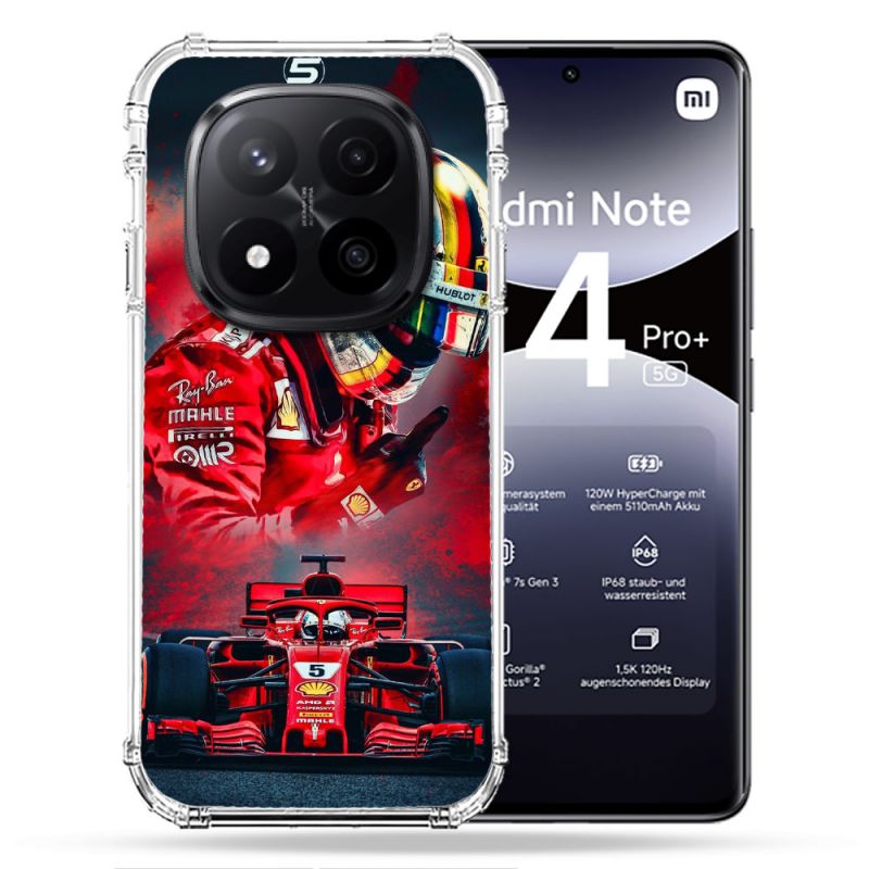 Coque Renforcée Pour Xiaomi Redmi Note 14 PRO PLUS 5G Formule 1 F1 Ferrari