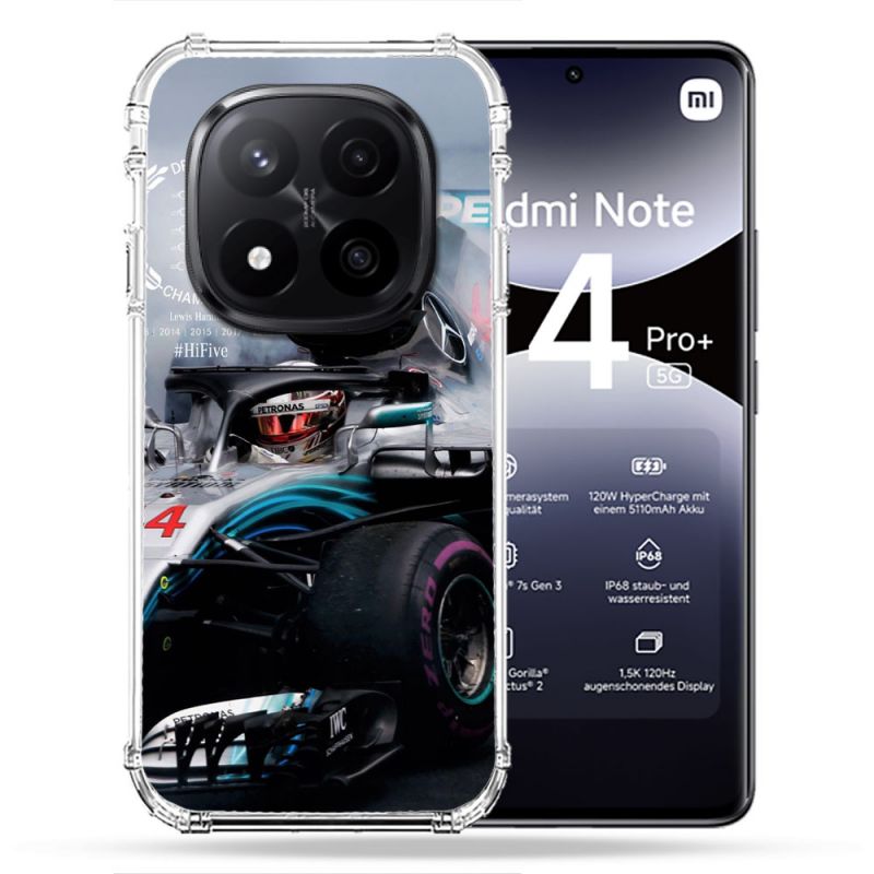 Coque Renforcée Pour Xiaomi Redmi Note 14 PRO PLUS 5G Formule 1 F1 Mercedes Petronas