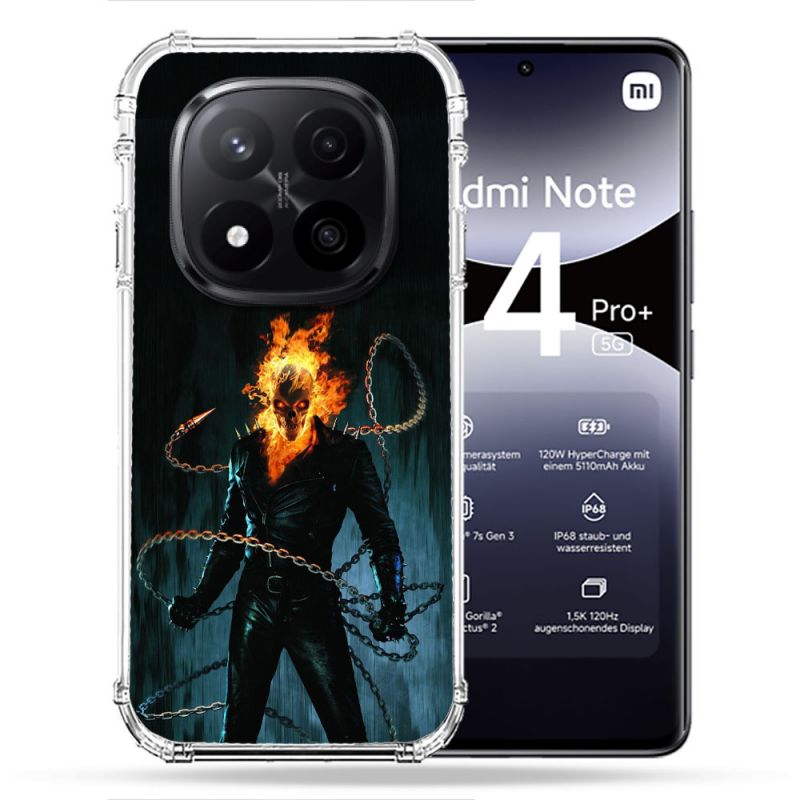Coque Renforcée Pour Xiaomi Redmi Note 14 PRO PLUS 5G Ghost Rider