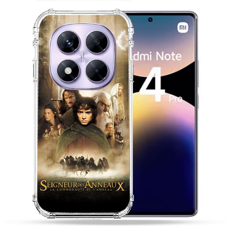 Coque Renforcée Pour Xiaomi Redmi Note 14 PRO 4G Le seigneur Des Anneaux Affiche