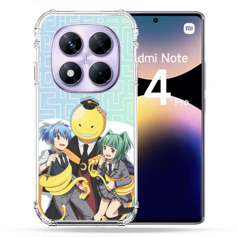 Coque Renforcée Pour Xiaomi Redmi Note 14 PRO 4G Manga Assassination Classroom Kuro Trio