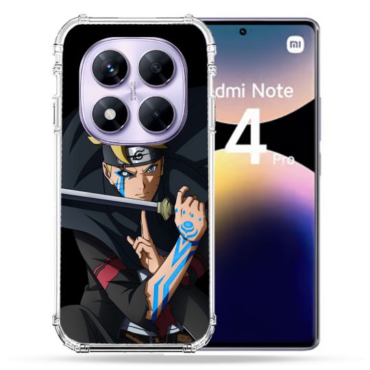 Coque Renforcée Pour Xiaomi Redmi Note 14 PRO 4G Manga Boruto Tatouage