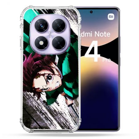 Coque Renforcée Pour Xiaomi Redmi Note 14 PRO 4G Manga Demon Slayer Tanjiro
