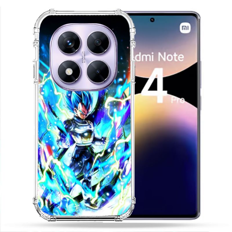 Coque Renforcée Pour Xiaomi Redmi Note 14 PRO 4G Manga Dragon Ball Vegeta Bleu