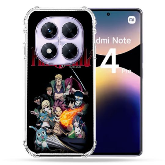Coque Renforcée Pour Xiaomi Redmi Note 14 PRO 4G Manga Fairy Tail Logo Team