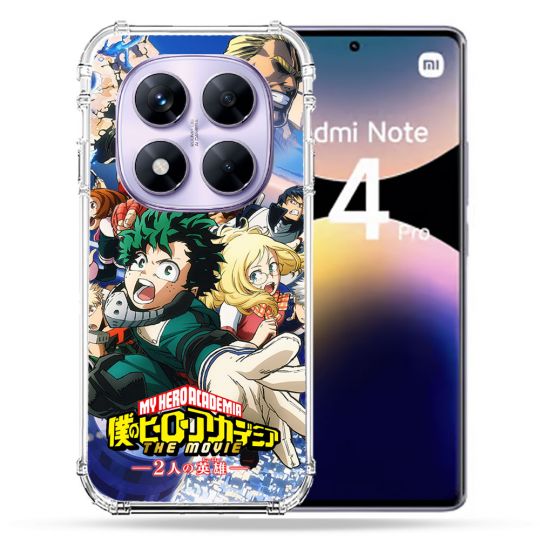 Coque Renforcée Pour Xiaomi Redmi Note 14 PRO 4G Manga My Hero Academia Affiche