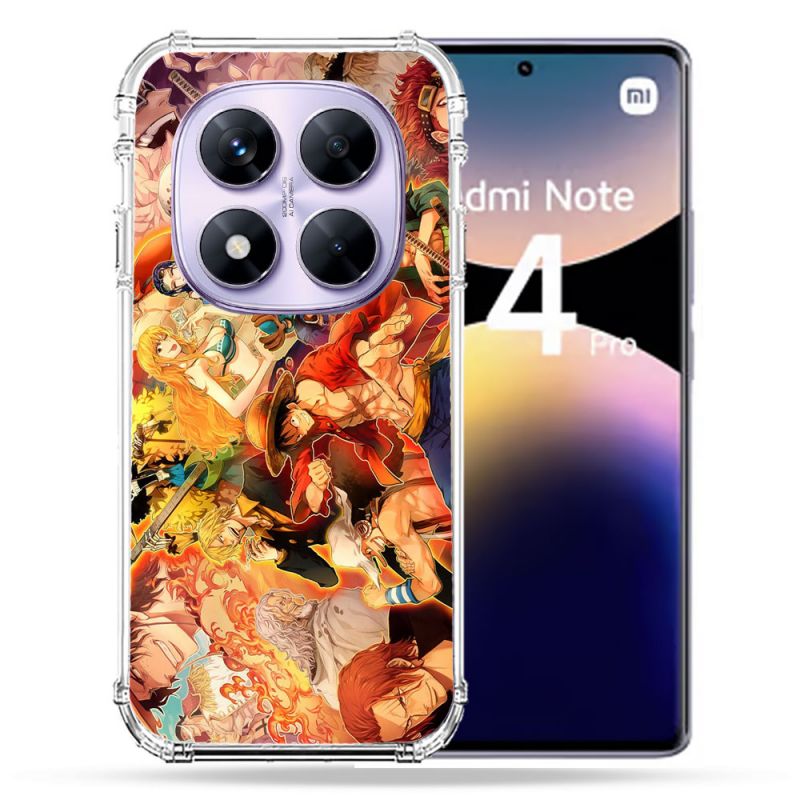Coque Renforcée Pour Xiaomi Redmi Note 14 PRO 4G Manga One Piece Nakama