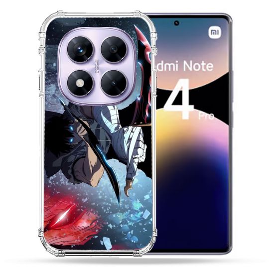 Coque Renforcée Pour Xiaomi Redmi Note 14 PRO 4G Manga Solo Leveling Sung Epee