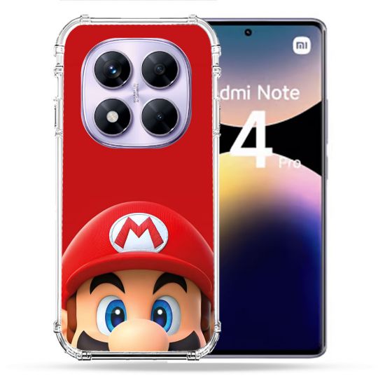 Coque Renforcée Pour Xiaomi Redmi Note 14 PRO 4G Mario Rouge