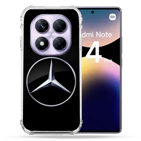 Coque Renforcée Pour Xiaomi Redmi Note 14 PRO 4G Mercedes Carbone