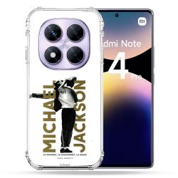 Coque Renforcée Pour Xiaomi Redmi Note 14 PRO 4G Michael Jackson Blanc