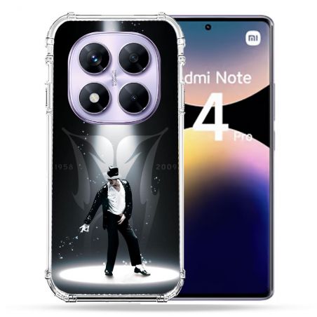 Coque Renforcée Pour Xiaomi Redmi Note 14 PRO 4G Michael Jackson Noir