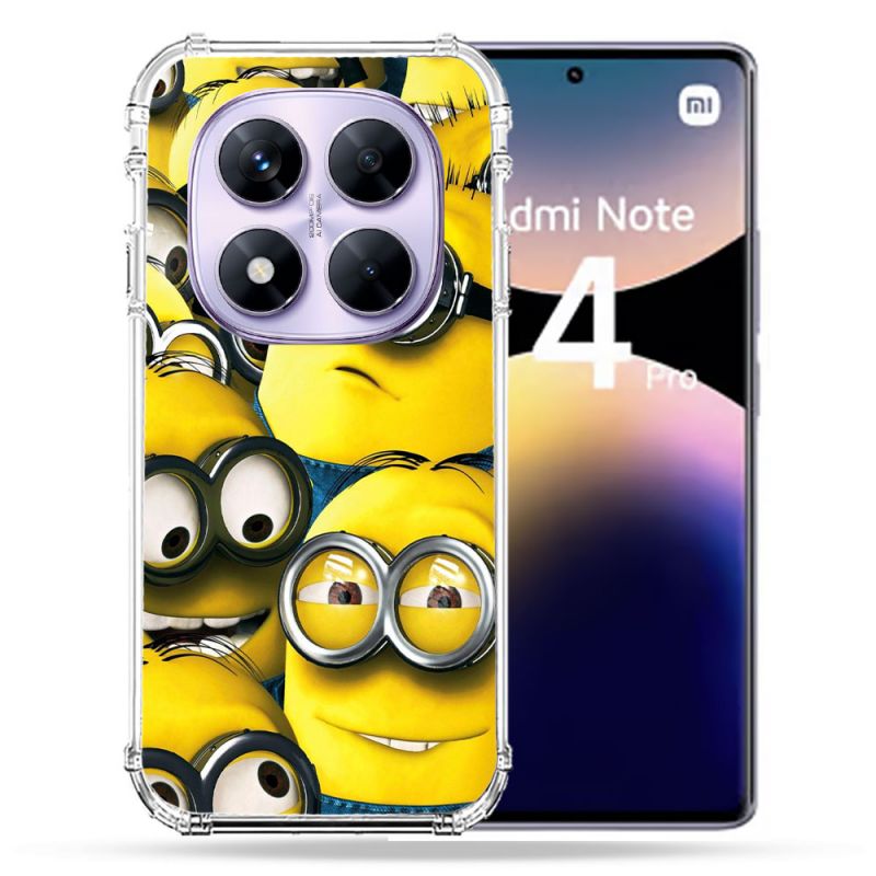 Coque Renforcée Pour Xiaomi Redmi Note 14 PRO 4G Minions Groupe