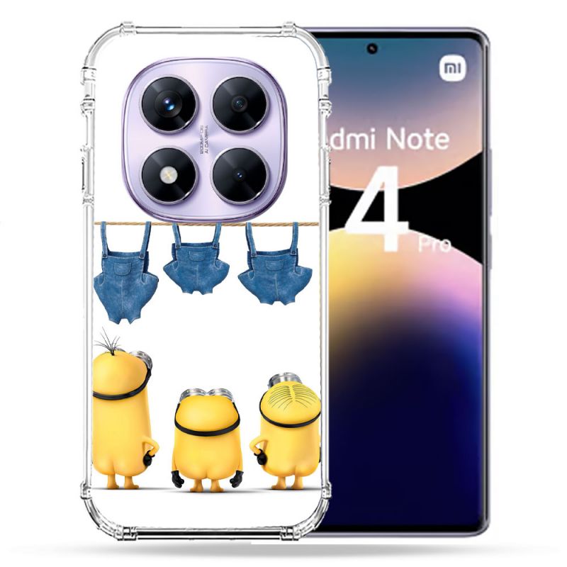 Coque Renforcée Pour Xiaomi Redmi Note 14 PRO 4G Minions Nus