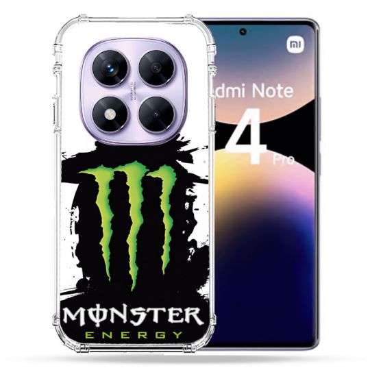 Coque Renforcée Pour Xiaomi Redmi Note 14 PRO 4G Monster Energy Tache