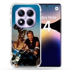 Coque Renforcée Pour Xiaomi Redmi Note 14 PRO 4G Musique Johnny Hallyday Moto