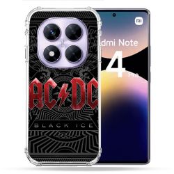 Coque Renforcée Pour Xiaomi Redmi Note 14 PRO 4G Musique Rock ACDC Rouge