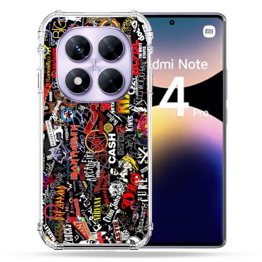 Coque Renforcée Pour Xiaomi Redmi Note 14 PRO 4G Musique Rock Groupe
