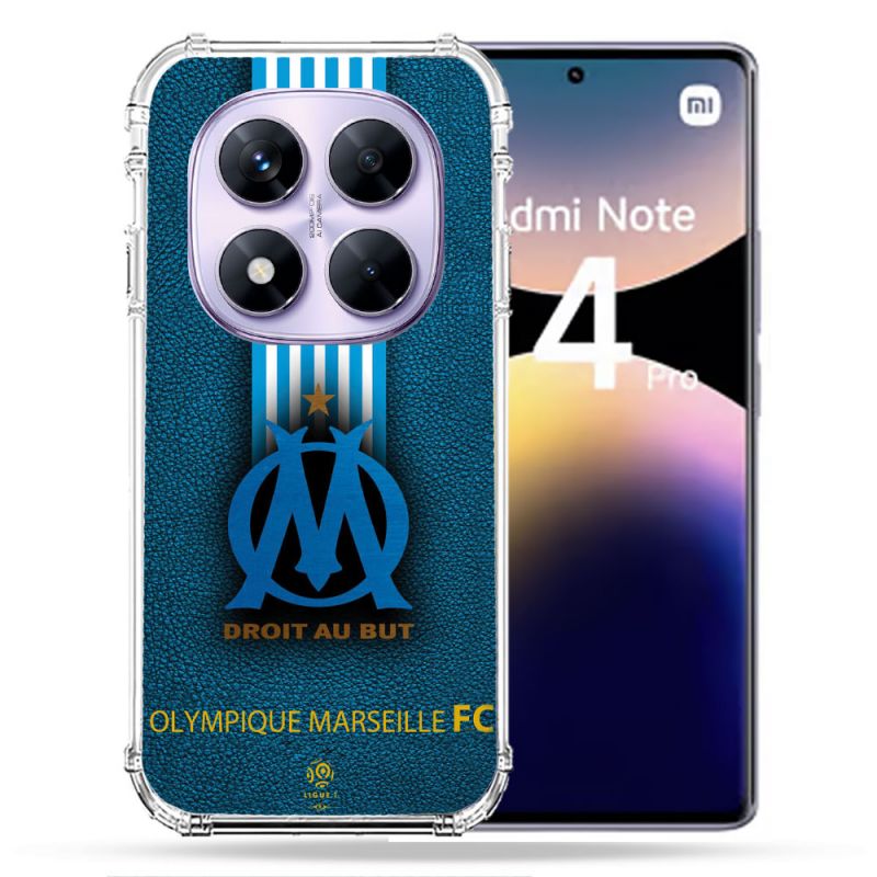 Coque Renforcée Pour Xiaomi Redmi Note 14 PRO 4G Olympique Marseille OM Bande