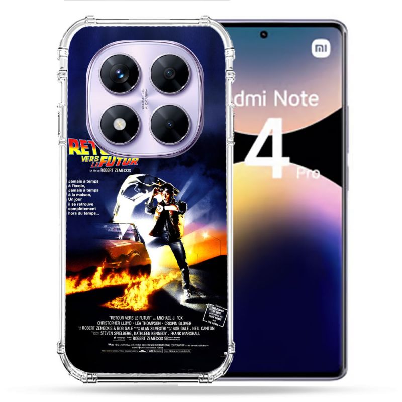 Coque Renforcée Pour Xiaomi Redmi Note 14 PRO 4G Retour Vers Le Futur Affiche