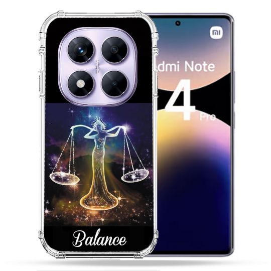 Coque Renforcée Pour Xiaomi Redmi Note 14 PRO 4G Signe Zodiaque 2 Balance