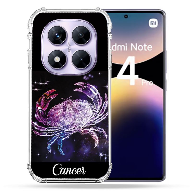 Coque Renforcée Pour Xiaomi Redmi Note 14 PRO 4G Signe Zodiaque 2 Cancer