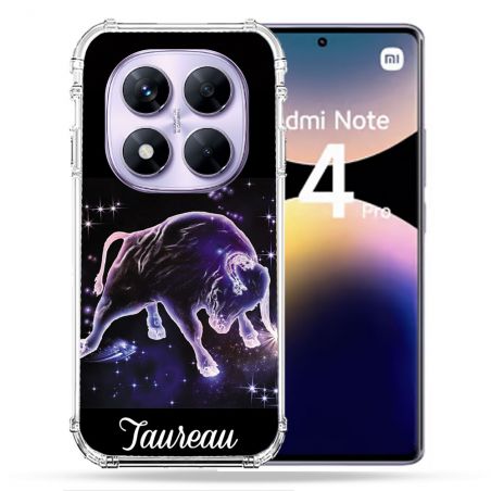Coque Renforcée Pour Xiaomi Redmi Note 14 PRO 4G Signe Zodiaque 2 Taureau