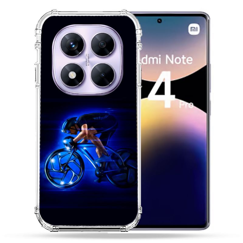 Coque Renforcée Pour Xiaomi Redmi Note 14 PRO 4G Sport Cyclisme Bleu