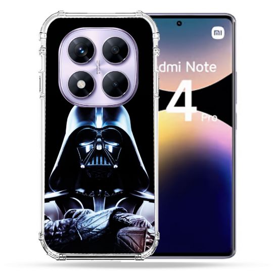 Coque Renforcée Pour Xiaomi Redmi Note 14 PRO 4G Star Wars - Dark Vador Noir