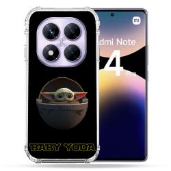 Coque Renforcée Pour Xiaomi Redmi Note 14 PRO 4G Star Wars - Yoda bebe noir