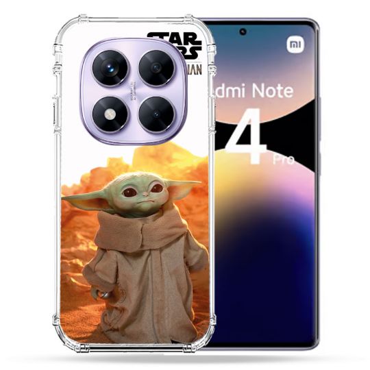 Coque Renforcée Pour Xiaomi Redmi Note 14 PRO 4G Star Wars - Yoda bebe soleil