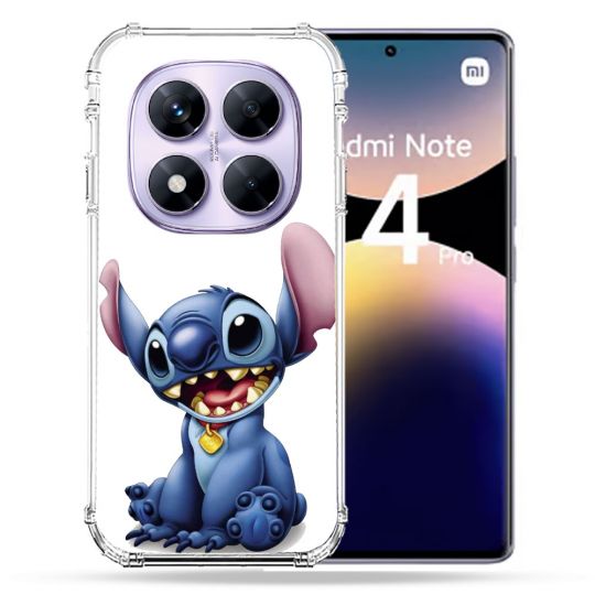 Coque Renforcée Pour Xiaomi Redmi Note 14 PRO 4G Stitch Blanc