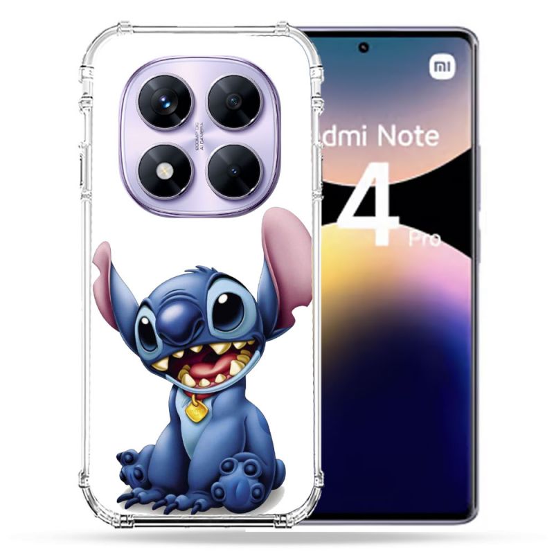 Coque Renforcée Pour Xiaomi Redmi Note 14 PRO 4G Stitch Blanc