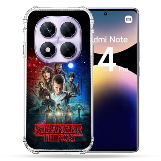 Coque Renforcée Pour Xiaomi Redmi Note 14 PRO 4G Stranger Things Affiche 1