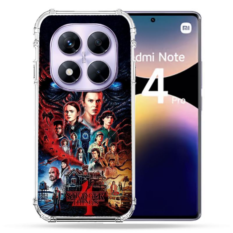 Coque Renforcée Pour Xiaomi Redmi Note 14 PRO 4G Stranger Things Affiche 4
