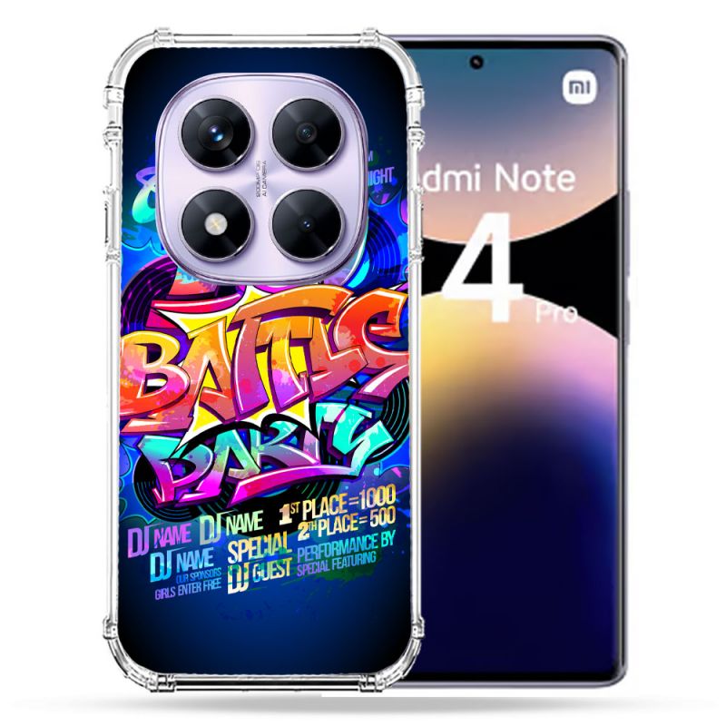 Coque Renforcée Pour Xiaomi Redmi Note 14 PRO 4G Street Art Rap