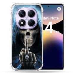 Coque Renforcée Pour Xiaomi Redmi Note 14 PRO 4G Tete de Mort Doigt