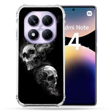Coque Renforcée Pour Xiaomi Redmi Note 14 PRO 4G Tete de Mort Triple