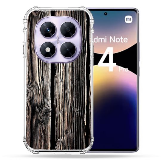 Coque Renforcée Pour Xiaomi Redmi Note 14 PRO 4G Texture Bois