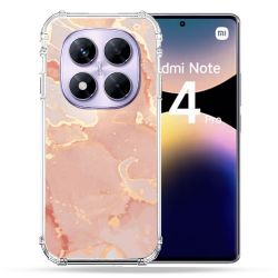 Coque Renforcée Pour Xiaomi Redmi Note 14 PRO 4G Texture Marbre Rose