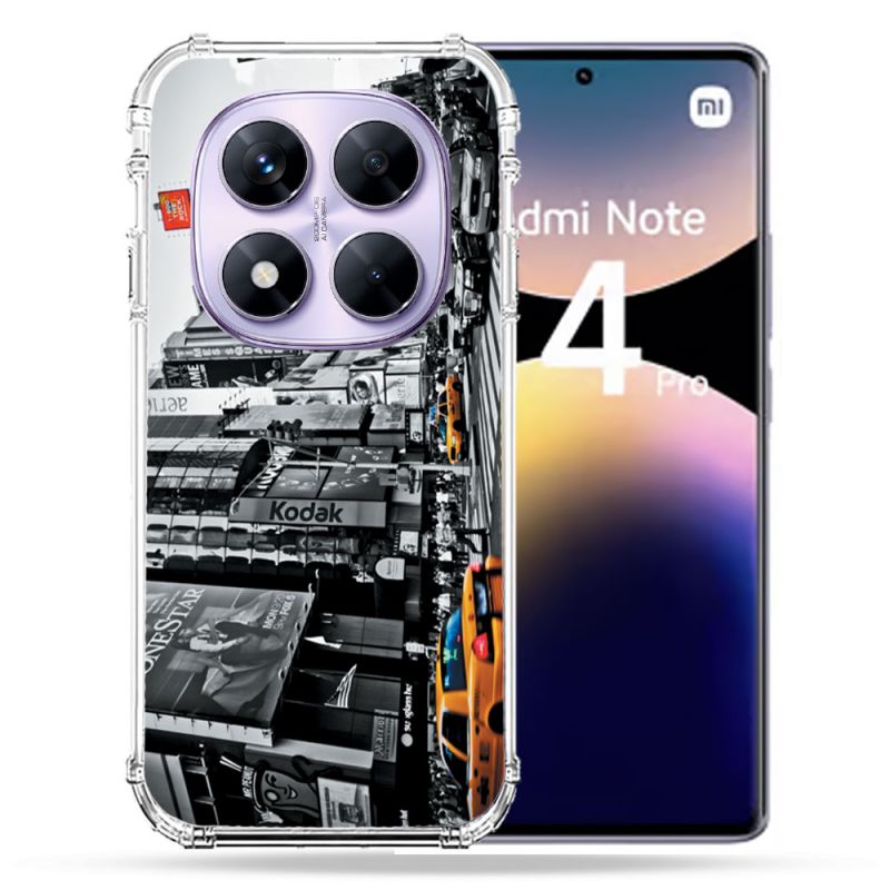 Coque Renforcée Pour Xiaomi Redmi Note 14 PRO 4G Voyage Amerique USA New York Taxi