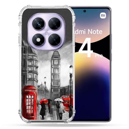 Coque Renforcée Pour Xiaomi Redmi Note 14 PRO 4G Voyage Angleterre Londres Vintage