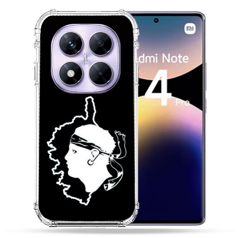 Coque Renforcée Pour Xiaomi Redmi Note 14 PRO 4G Voyage Corse Noir