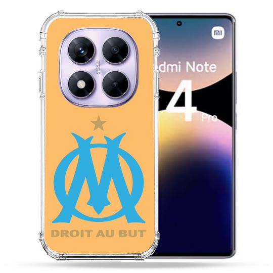 Coque Renforcée Transparente Pour Xiaomi Redmi Note 14 PRO 4G Foot Olympique Marseille OM