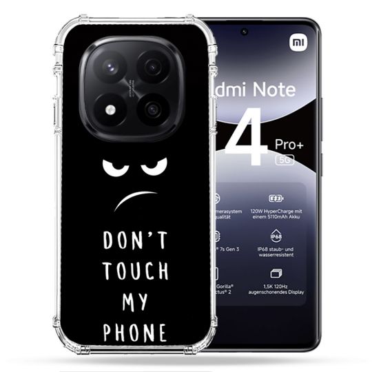 Coque Renforcée Pour Xiaomi Redmi Note 14 PRO PLUS 5G Humour Don't Touch