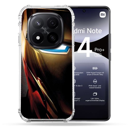 Coque Renforcée Pour Xiaomi Redmi Note 14 PRO PLUS 5G Iron Man Casque