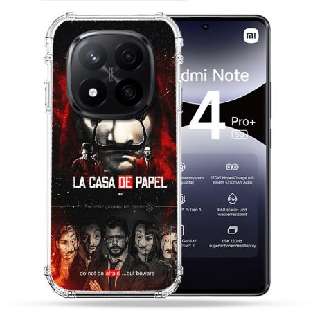 Coque Renforcée Pour Xiaomi Redmi Note 14 PRO PLUS 5G La Casa De Papel
